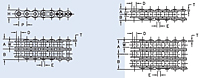 Dimensions<!--ANSI Roller Chain Multiple Strand-->