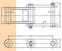 Dimensions<!--Cast Alloy Combination Chains-->