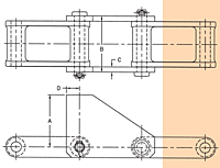 Dimensions<!--Cast Alloy Combination Chain - S1 Attachment-->
