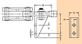 Cast Manganese Steel Rivetless Chain Attachments (S22, Style 1) Drawing