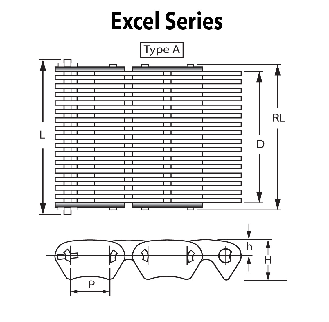 Item Ex412 Excel Series Excel Series Chain On Allied Locke Industries